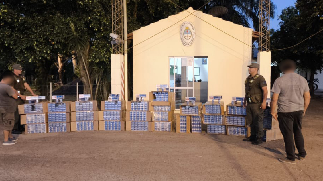 Formosa: Incautan 44.500 atados de cigarrillos de origen extranjero con un avalúo de más de 74.000.000 pesos