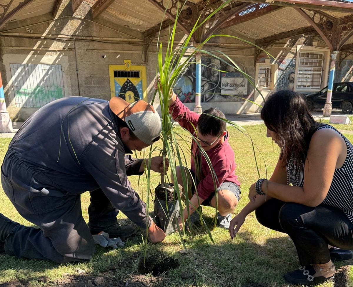 Cuidado del ambiente y jornada de forestación en los talleres para personas con discapacidad